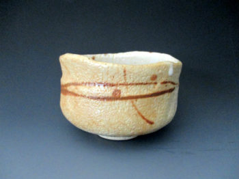 志野茶碗　銘「ゆき舟」　