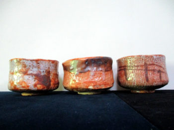 まだ銘の付いていない志野茶碗