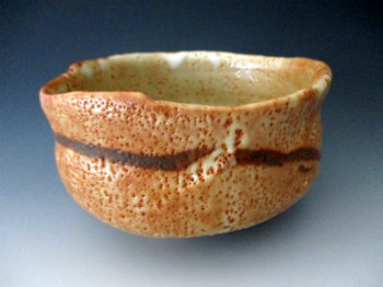 志野茶碗　銘「福寿海」