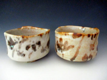 絵志野茶碗(花)