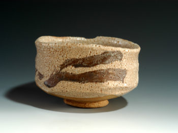 志野茶碗　銘 「天の川」