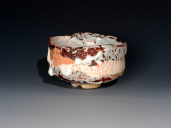 志野茶碗　銘 ｢氷柱 （つらら）｣　