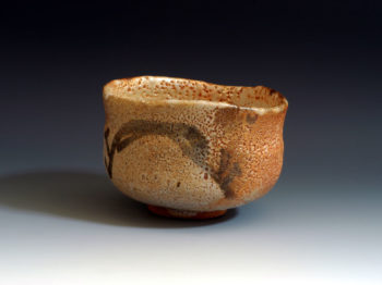 志野茶碗　銘 ｢田の面（たのも)｣　