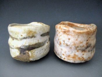 志野ぐいのみ(最近作の造形)